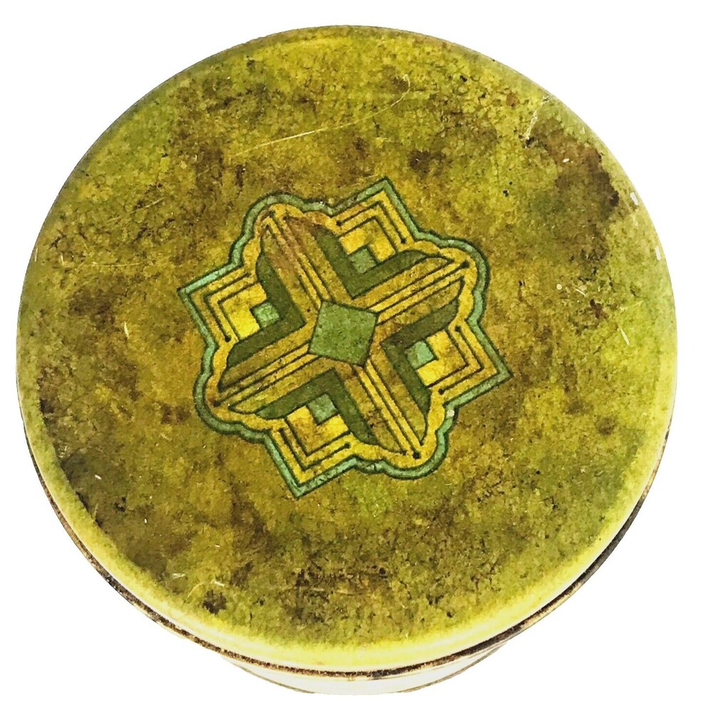 Sunshine Brand Vintage Coffee Tin Yellow Metal 6 in Ballonoff Cleveland Ohio USA - Picture 4 of 12